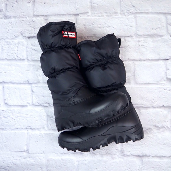 hunter quilted snow boots